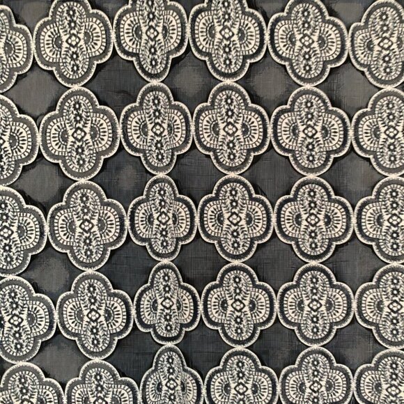 White House Black Market Stretch Sheath Dress Black & White Print 3/4 Sleeve XXS - Picture 2 of 7